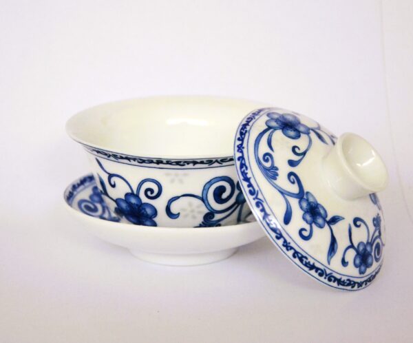 Gaiwan med blommor - Bild 2