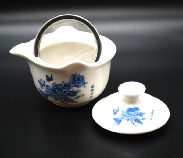 Gaiwan med sil Blå blomma - Bild 2